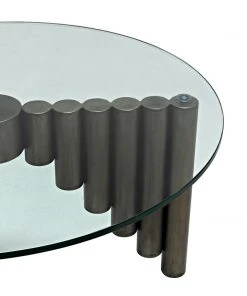 Noir Organum Coffee Table, Gun Metal Finish LIVING ROOM 20 Noir Organum Coffee Table, Gun Metal Finish LIVING ROOM