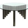 Noir Organum Coffee Table, Gun Metal Finish LIVING ROOM