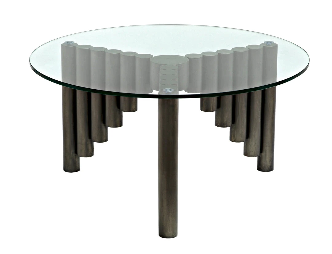 Noir Organum Coffee Table, Gun Metal Finish LIVING ROOM 3 Noir Organum Coffee Table, Gun Metal Finish LIVING ROOM