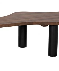 LIVING ROOM Noir Schulz Coffee Table, Dark Walnut With Black Steel Base 13 LIVING ROOM Noir Schulz Coffee Table, Dark Walnut With Black Steel Base