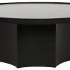 Noir Rome Coffee Table, Black Metal