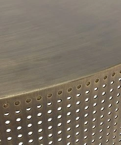 Noir Dixon Coffee Table, Metal With Aged Brass Finish LIVING ROOM