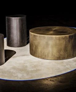 Noir Dixon Coffee Table, Metal With Aged Brass Finish LIVING ROOM