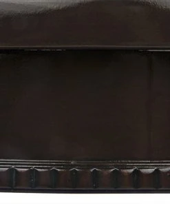 Side & End Tables Noir QS Scheffield Round End Table, Distressed Brown