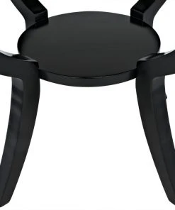 Side & End Tables Noir QS Scheffield Round End Table, Black 13 Side & End Tables Noir QS Scheffield Round End Table, Black