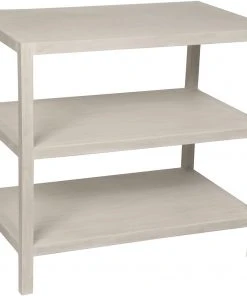 Noir QS 2 Shelf Side Table, White Wash Side & End Tables