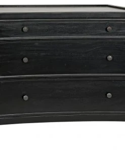 LIVING ROOM Noir QS Hampton Side Table, Hand Rubbed Black