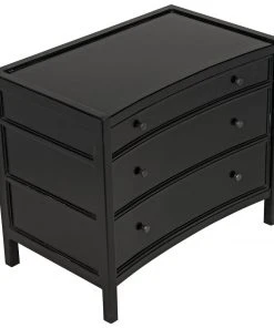 LIVING ROOM Noir QS Hampton Side Table, Hand Rubbed Black