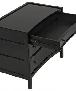 LIVING ROOM Noir QS Hampton Side Table, Hand Rubbed Black