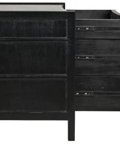 LIVING ROOM Noir QS Hampton Side Table, Hand Rubbed Black