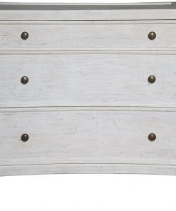 Noir QS Hampton Side Table, White Wash LIVING ROOM