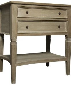 Side & End Tables Noir QS Oxford 2-Drawer Side Table, Weathered