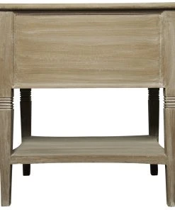 Side & End Tables Noir QS Oxford 2-Drawer Side Table, Weathered 9 Side & End Tables Noir QS Oxford 2-Drawer Side Table, Weathered