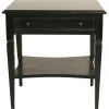 Noir Oxford 1-Drawer Side Table, Hand Rubbed Black 1 Noir Oxford 1-Drawer Side Table, Hand Rubbed Black