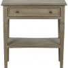 Noir Oxford 1-Drawer Side Table, Weathered Side & End Tables