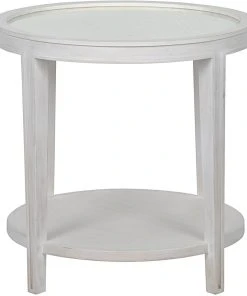 Side & End Tables Noir QS Imperial Side Table, White Wash