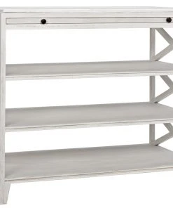 Side & End Tables Noir Sutton Criss-Cross, White Wash