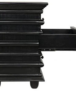 Side & End Tables Noir Ascona Side Table, Hand Rubbed Black