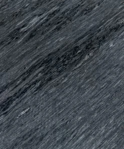 Noir Rivoli Side Table, Black Steel With Marble