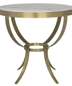 Side & End Tables Noir Byron Side Table, Antique Brass And Stone 8 Side & End Tables Noir Byron Side Table, Antique Brass And Stone