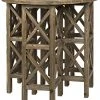 Noir QS Zimmerman Side Table, Old Wood Side & End Tables