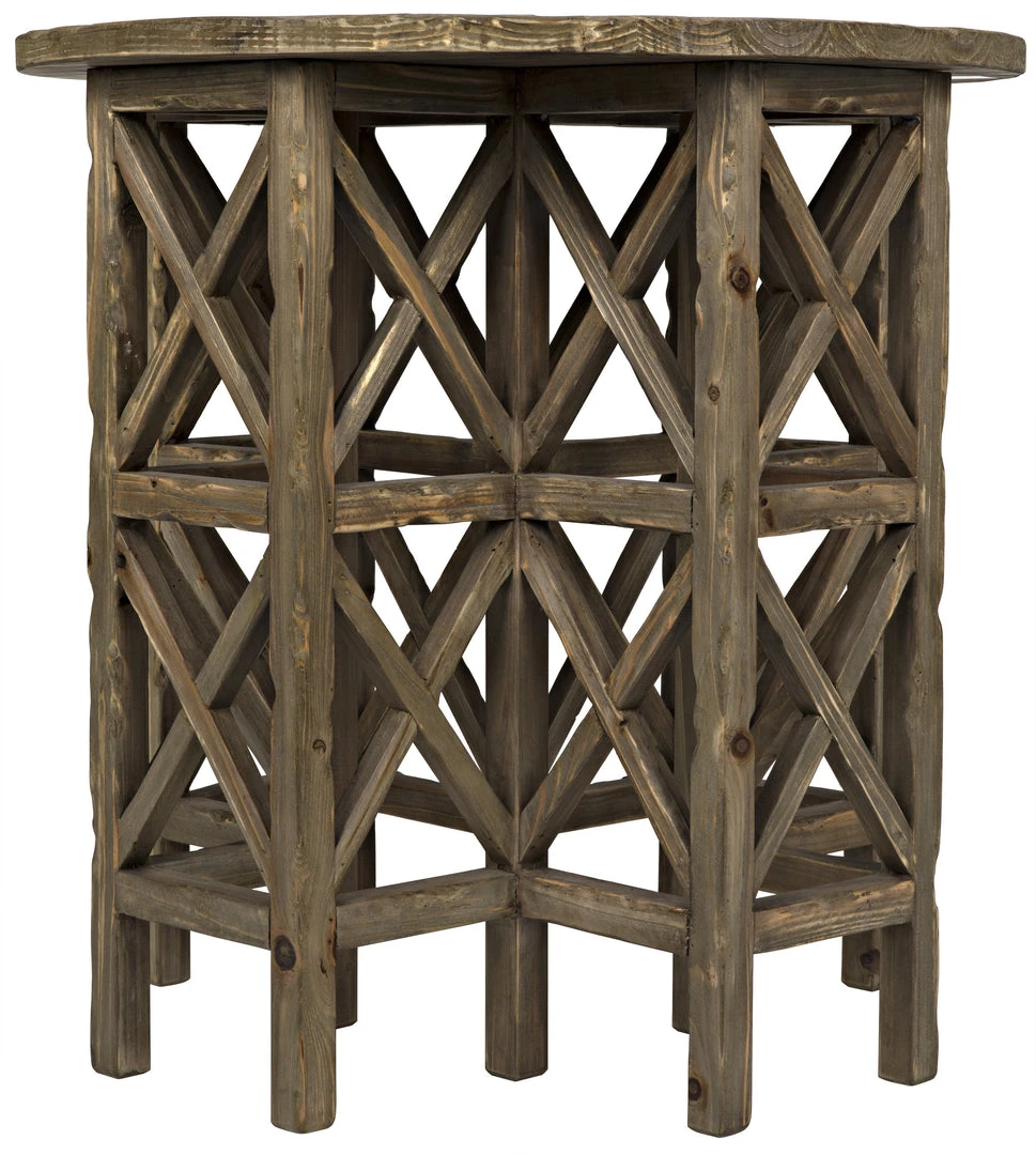 Noir QS Zimmerman Side Table, Old Wood Side & End Tables 5 Noir QS Zimmerman Side Table, Old Wood Side & End Tables