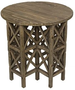 Noir QS Zimmerman Side Table, Old Wood Side & End Tables 11 Noir QS Zimmerman Side Table, Old Wood Side & End Tables