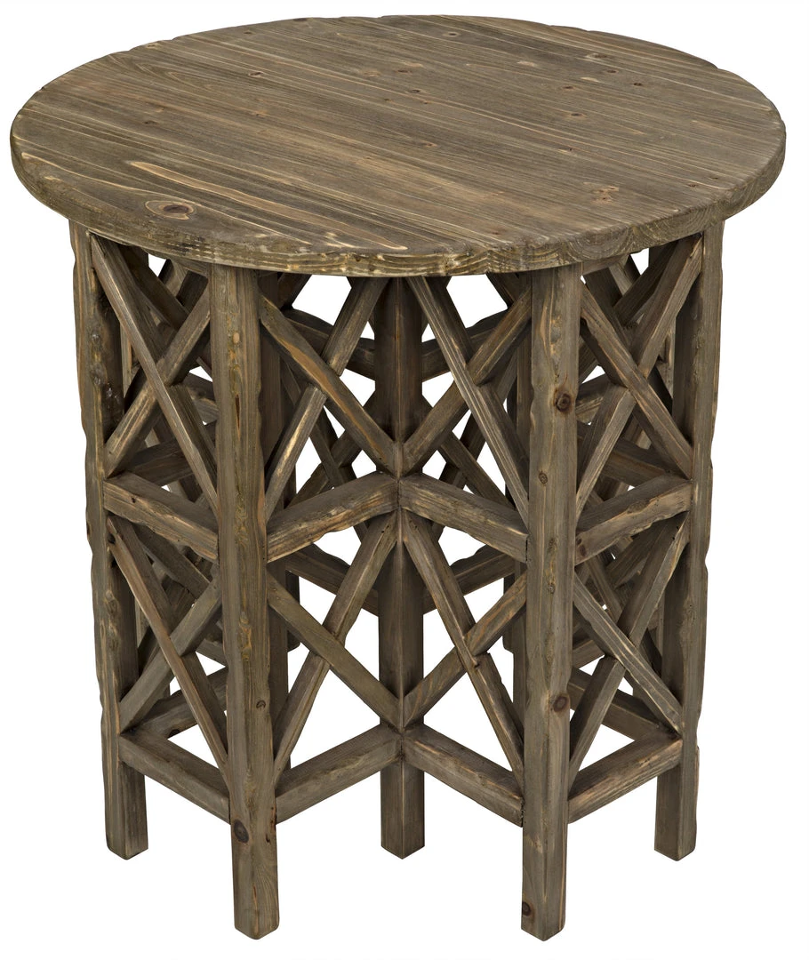Noir QS Zimmerman Side Table, Old Wood Side & End Tables 6 Noir QS Zimmerman Side Table, Old Wood Side & End Tables