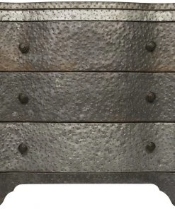 Noir 301 Metal Small Chest, Zinc