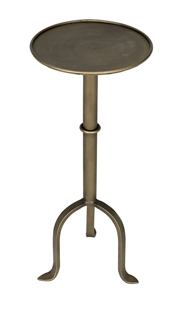 Side & End Tables Noir Tini Side Table, Metal With Aged Brass Finish 6 Side & End Tables Noir Tini Side Table, Metal With Aged Brass Finish