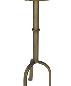 Side & End Tables Noir Tini Side Table, Metal With Aged Brass Finish 17 Side & End Tables Noir Tini Side Table, Metal With Aged Brass Finish