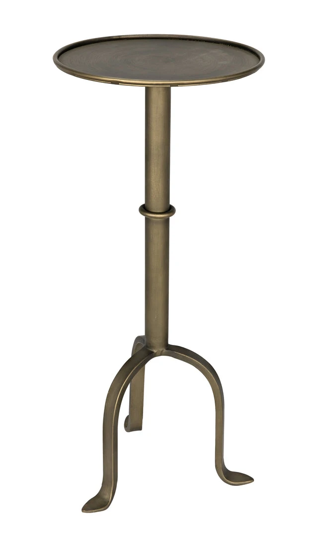 Side & End Tables Noir Tini Side Table, Metal With Aged Brass Finish 7 Side & End Tables Noir Tini Side Table, Metal With Aged Brass Finish