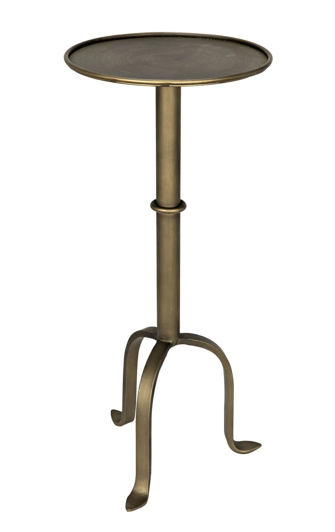 Side & End Tables Noir Tini Side Table, Metal With Aged Brass Finish 8 Side & End Tables Noir Tini Side Table, Metal With Aged Brass Finish