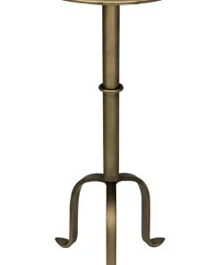 Side & End Tables Noir Tini Side Table, Metal With Aged Brass Finish