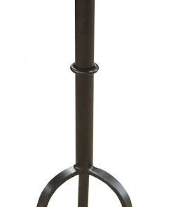 Noir Qs Tini Side Table, Black Metal