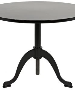 Noir Calder Side Table, Black Metal