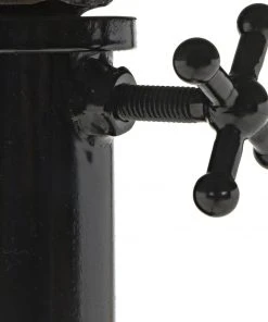 Noir Calder Side Table, Black Metal