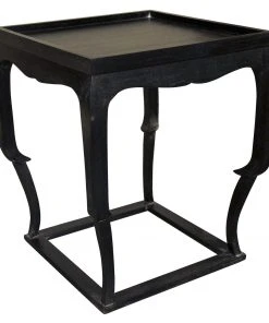 Side & End Tables Noir Bellini Side Table, Hand Rubbed Black
