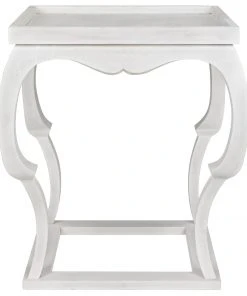 Noir Bellini Side Table, White Wash Side & End Tables
