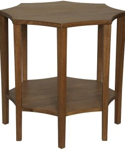Noir QS Ariana Side Table, Dark Walnut Side & End Tables