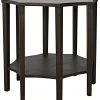 Noir Ariana Side Table, Ebony Walnut Side & End Tables