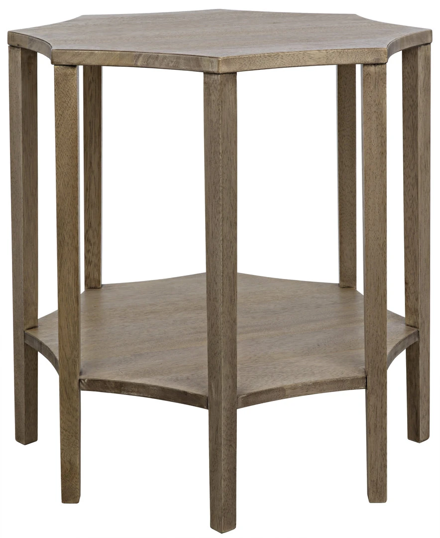 Side & End Tables Noir Ariana Side Table, Washed Walnut 3 Side & End Tables Noir Ariana Side Table, Washed Walnut