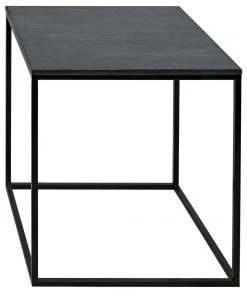 Side & End Tables Noir Landon Side Table, Black Metal With Marble 10 Side & End Tables Noir Landon Side Table, Black Metal With Marble