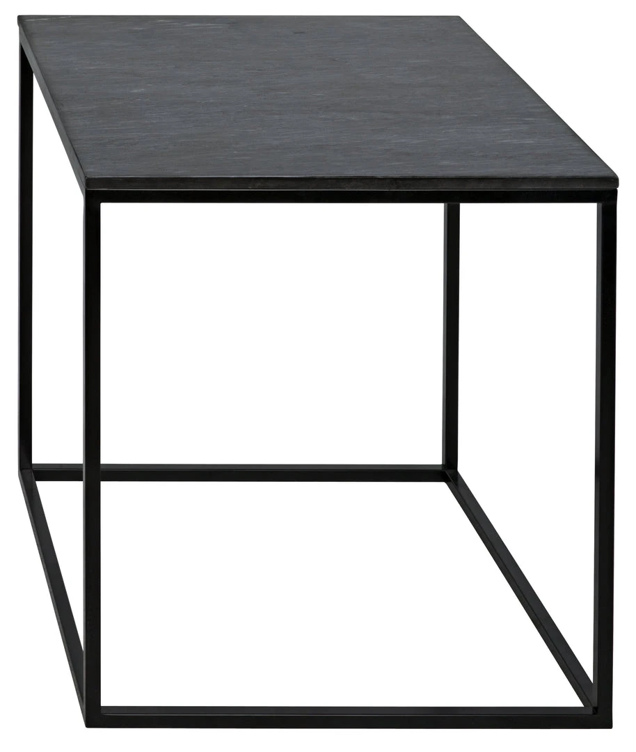 Side & End Tables Noir Landon Side Table, Black Metal With Marble 5 Side & End Tables Noir Landon Side Table, Black Metal With Marble