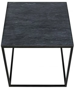 Side & End Tables Noir Landon Side Table, Black Metal With Marble 11 Side & End Tables Noir Landon Side Table, Black Metal With Marble