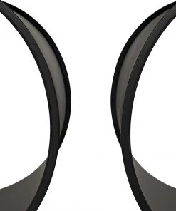 Noir Alec Side Table, Black Metal