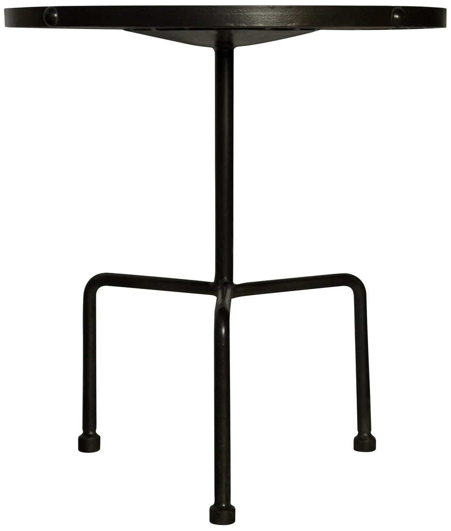 Side & End Tables Noir Paige Side Table, Black Metal 5 Side & End Tables Noir Paige Side Table, Black Metal