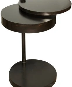 Noir Ebba Side Table Black Steel