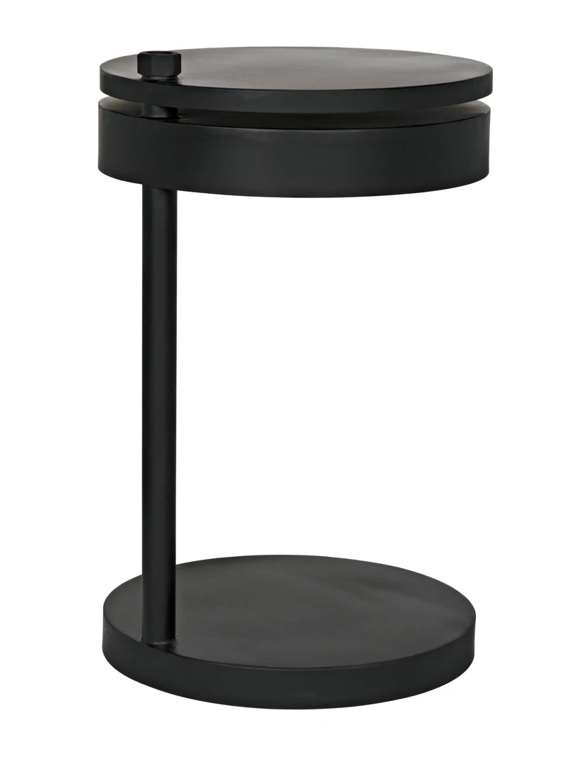 Noir Ebba Side Table Black Steel 13 Noir Ebba Side Table Black Steel