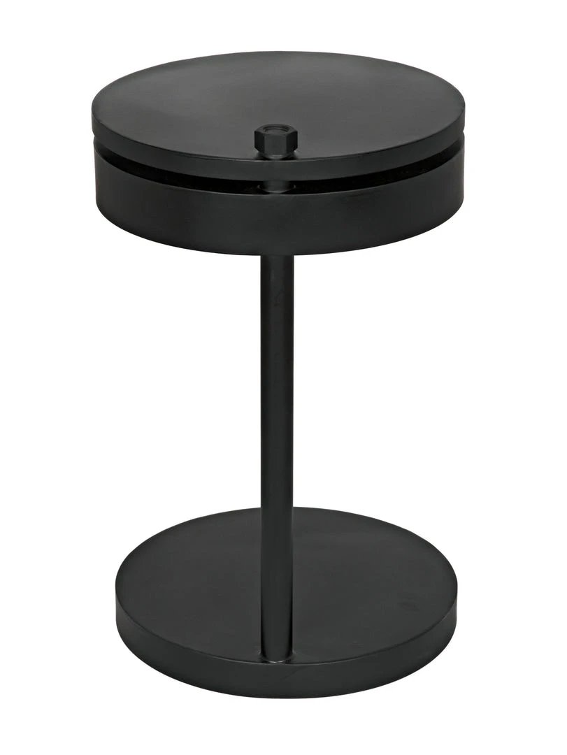 Noir Ebba Side Table Black Steel 15 Noir Ebba Side Table Black Steel